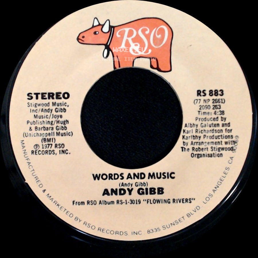 Andy Gibb - Words And Music / (Love Is) Thicker Than Water side A