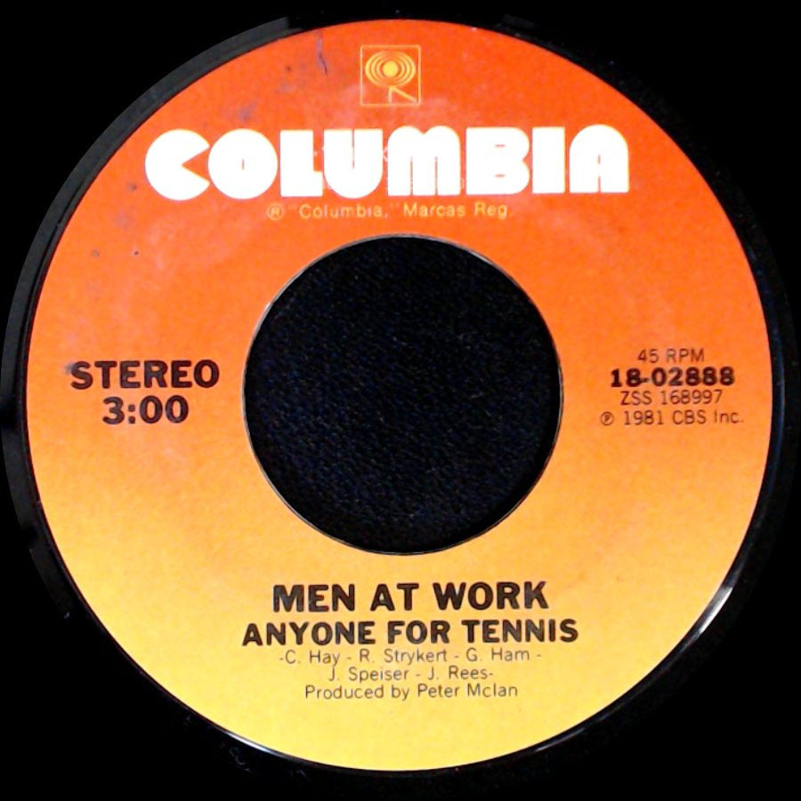 Men At Work - Anyone For Tennis / Who Can It Be Now? side A