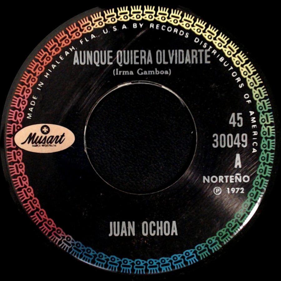 Juan Ochoa - Aunque Quiera Olvidarte / Te Hare Falta side A