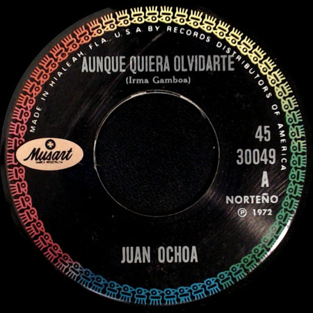 Juan Ochoa - Aunque Quiera Olvidarte / Te Hare Falta side A
