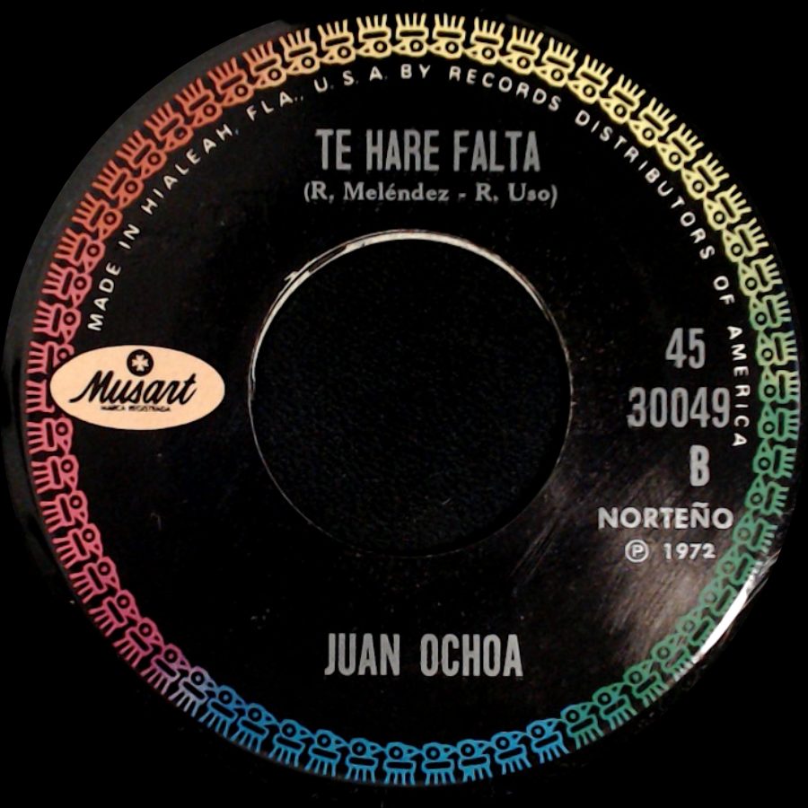 Juan Ochoa - Aunque Quiera Olvidarte / Te Hare Falta side B