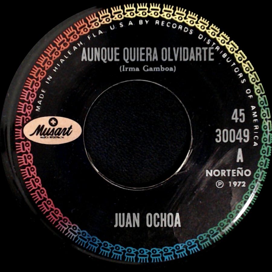 Juan Ochoa - Aunque Quiera Olvidarte / Te Hare Falta side A