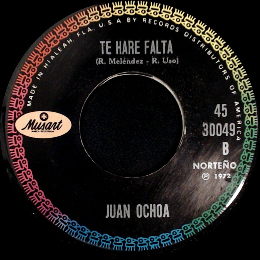 Juan Ochoa - Aunque Quiera Olvidarte / Te Hare Falta side B
