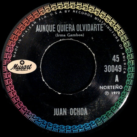 Juan Ochoa - Aunque Quiera Olvidarte / Te Hare Falta side A