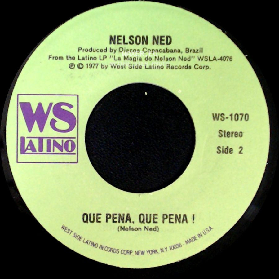 Nelson Ned - Quien Eres Tu? / Que Pena, Que Pena ! side B