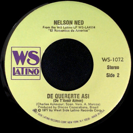 Nelson Ned - Que Dios Bendiga Nuestro Amor / De Quererte Asi (De T'avoir Aimee) side B