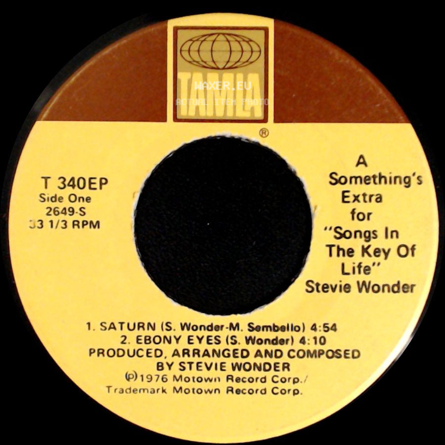 Stevie Wonder - Something's Extra For "Songs In The Key Of Life" / Something's Extra For 'songs In The Key Of Life' side A