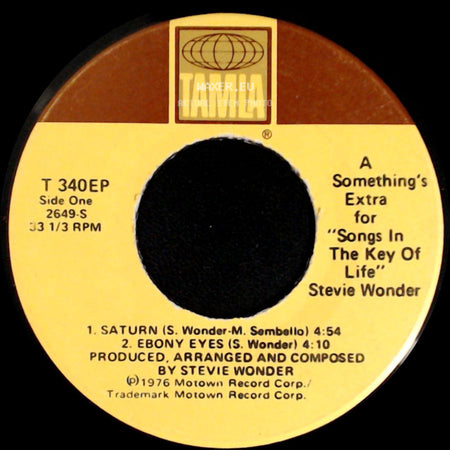 Stevie Wonder - Something's Extra For "Songs In The Key Of Life" / Something's Extra For 'songs In The Key Of Life' side A