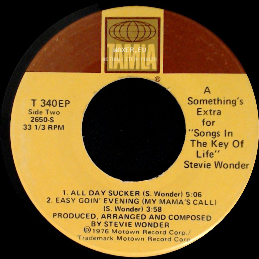 Stevie Wonder - Something's Extra For "Songs In The Key Of Life" / Something's Extra For 'songs In The Key Of Life' side B