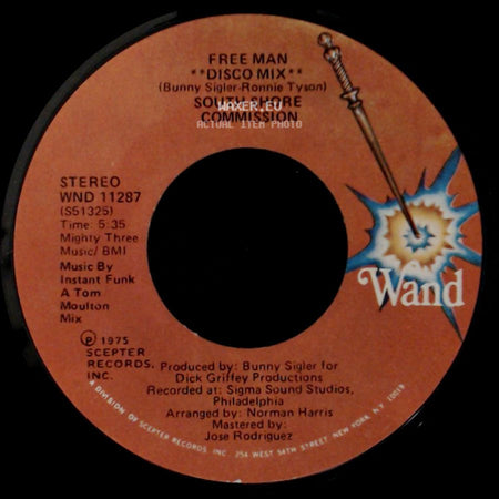 South Shore Commission - Free Man 'disco Mix' / Free Man side A