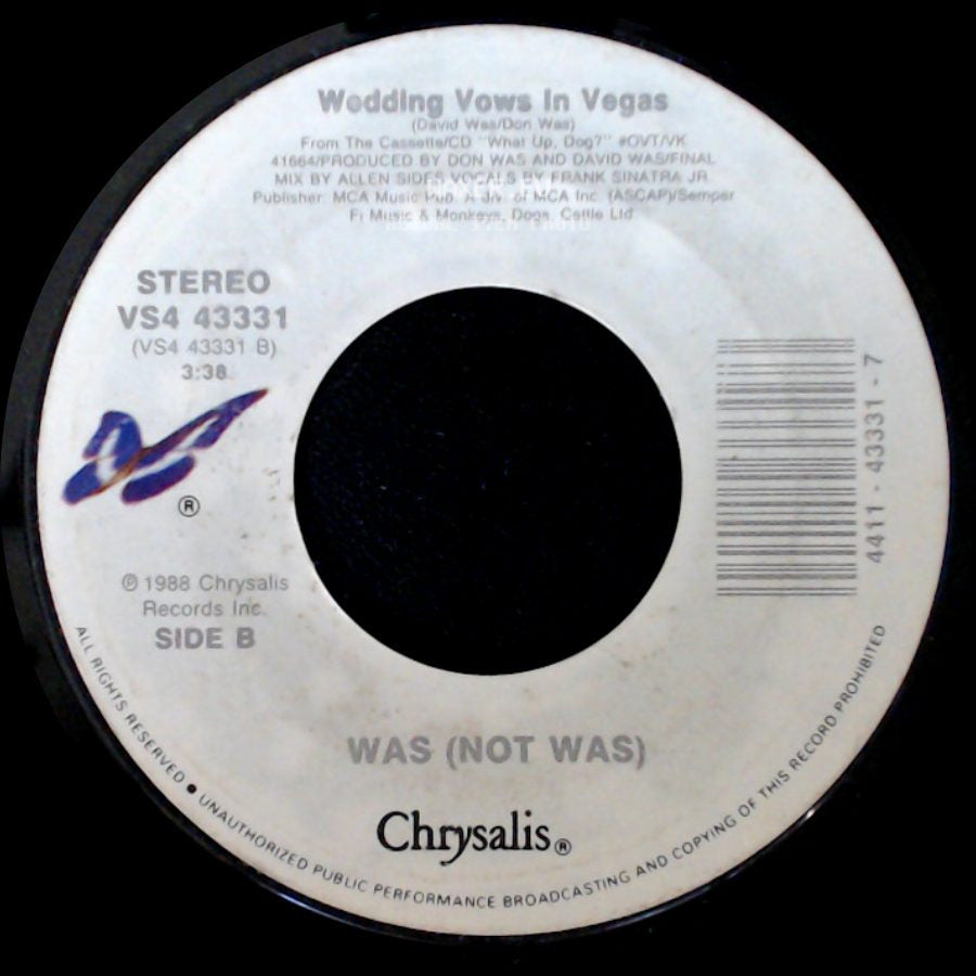 Was (Not Was) - Walk The Dinosaur / Wedding Vows In Vegas side B