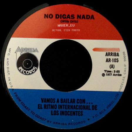 Unknown Artist - No Digas Nada / Montelimar (D.R.) side A