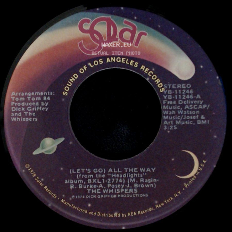 The Whispers - (Let's Go) All The Way / Chocolate Girl side A