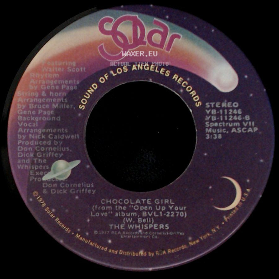 The Whispers - (Let's Go) All The Way / Chocolate Girl side B