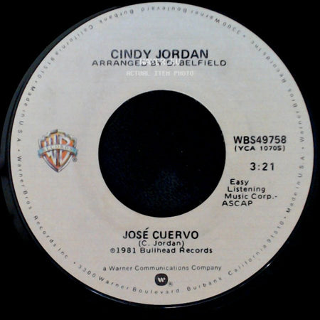 Cindy Jordan's Country Rock Caravan / Cindy Jordan - Tequila Shuffle (Instrumental) / José Cuervo side B