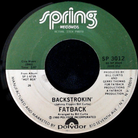 Fatback - Backstrokin' / Love Spell side A