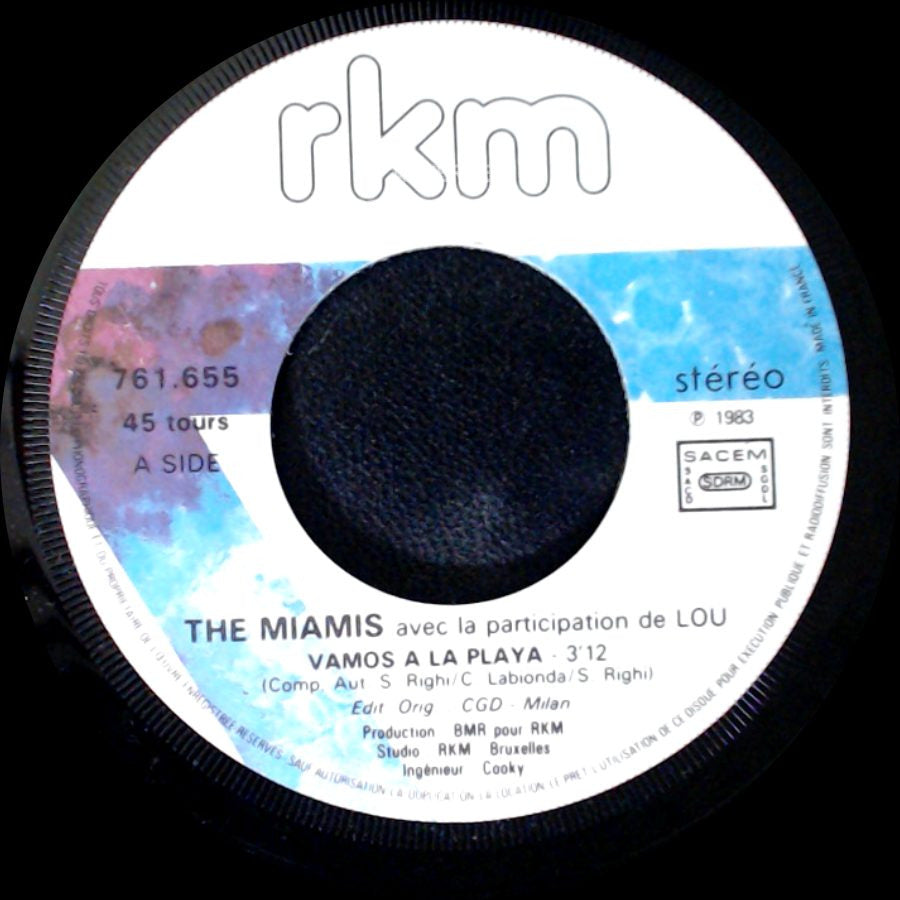 The Miamis Avec La Participation De Lou / The Miamis - Vamos A La Playa / The Blop (Telexka) side A
