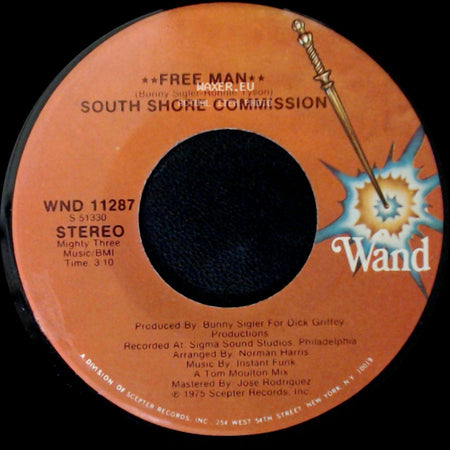 South Shore Commission - Free Man / Free Man **Disco Mix** side A