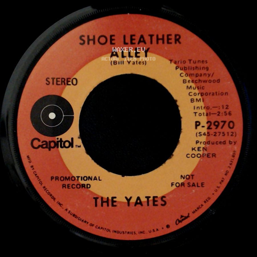 The Yates - Shoe Leather Alley / I'm Only Country side A
