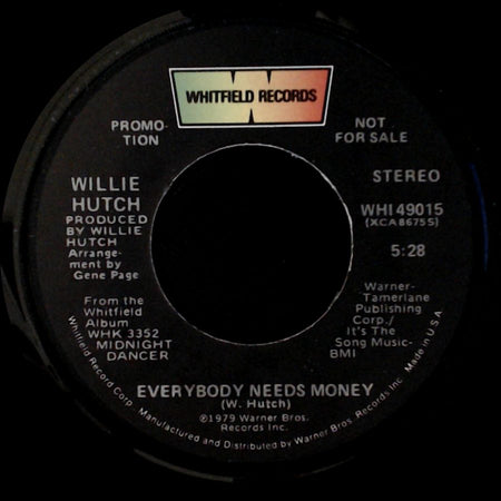 Willie Hutch - Everybody Needs Money / Everybody Needs Money side B