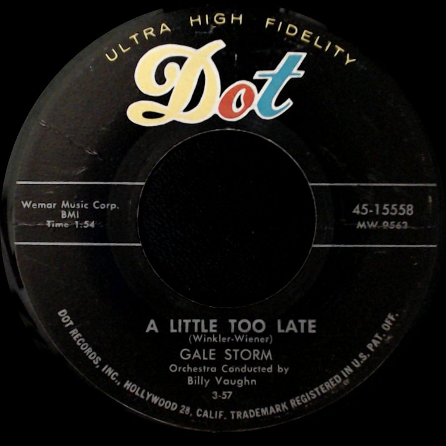 Gale Storm - Dark Moon / A Little Too Late side B