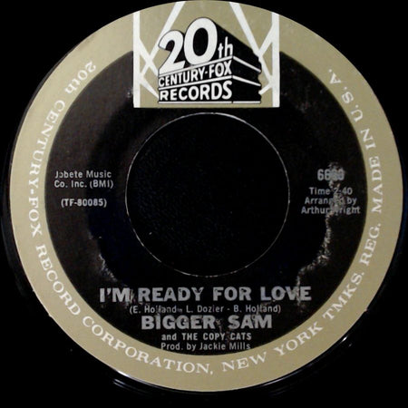 Bigger Sam And The Copy Cats - I'm Ready For Love / Blowing In The Wind side A
