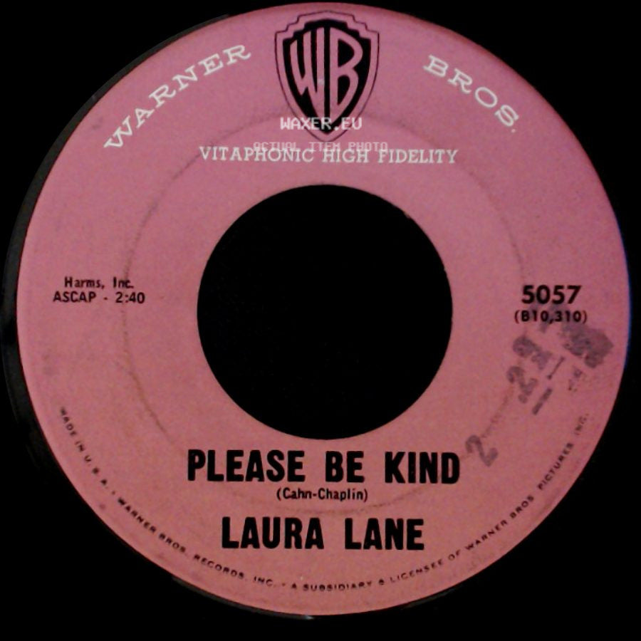 Laura Lane - Please Be Kind / Laughing On The Outside (Crying On The Inside) side A