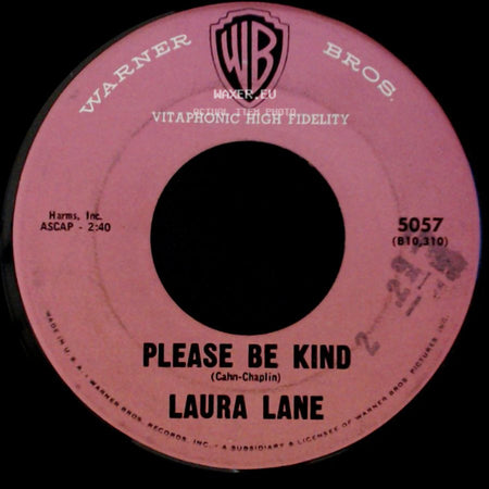 Laura Lane - Please Be Kind / Laughing On The Outside (Crying On The Inside) side A