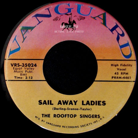 The Rooftop Singers - Twelve-String / Sail Away Ladies side B