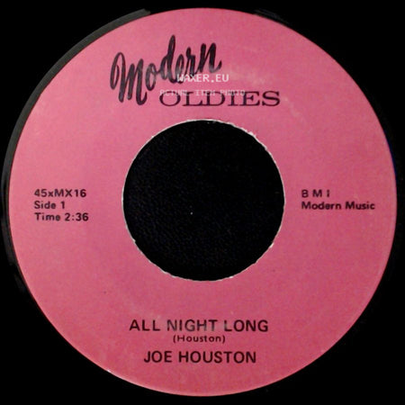 Joe Houston - All Night Long / Time Out side A