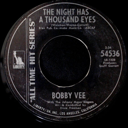 Bobby Vee - The Night Has A Thousand Eyes / Charms side A