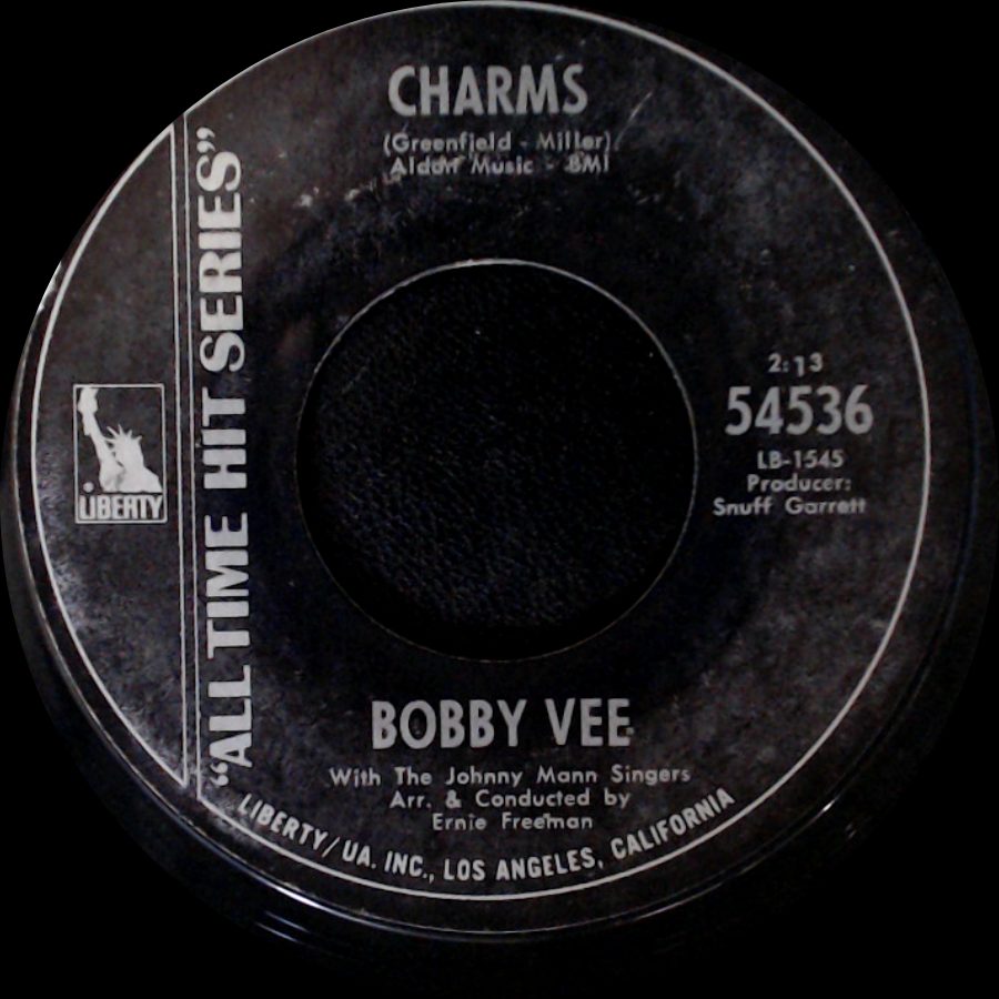 Bobby Vee - The Night Has A Thousand Eyes / Charms side B
