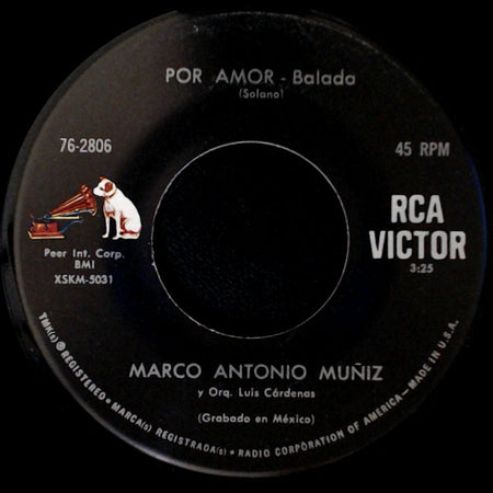 Marco Antonio Muñiz - Por Amor - Balada / Quiero Estar En El Mar · Balada side A