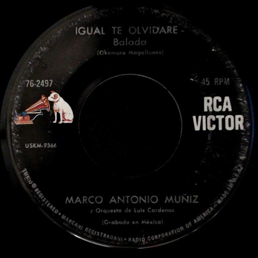 Marco Antonio Muñiz / Marco Antonio Muñiz Y Orquesta De Luis Cardenas - Cierra Los Ojos / Igual Te Olvidare side B