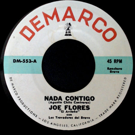 Joe Flores - Nada Contigo / Letras Borradas side A