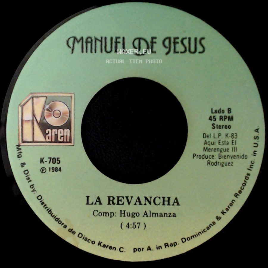 Manuel De Jesus - La Doncella / La Revancha side B
