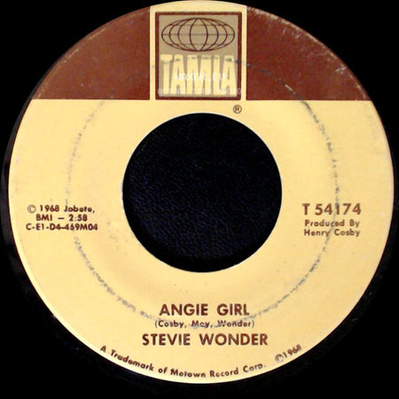 Stevie Wonder - For Once In My Life / Angie Girl side B