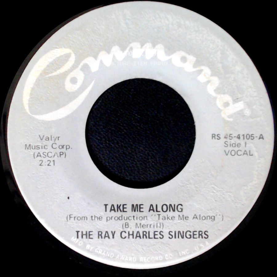 The Kay Charles Singers - Walkin' Lonely / Take Me Along side B