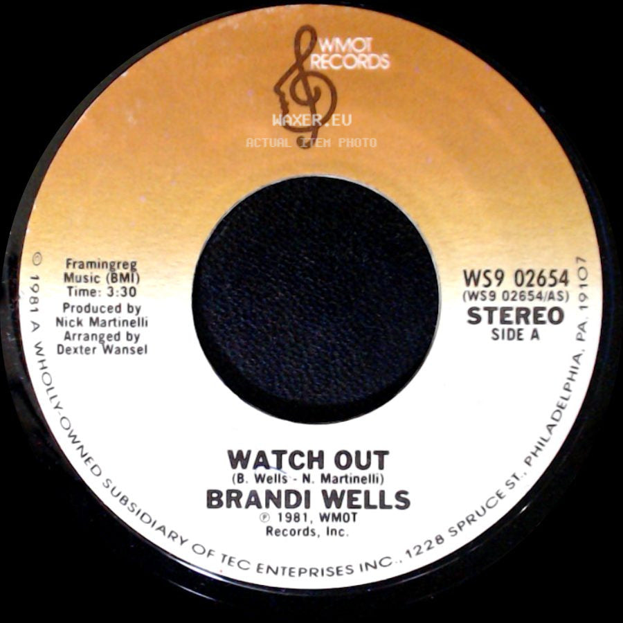 Brandi Wells - Watch Out / You Are My Life side A
