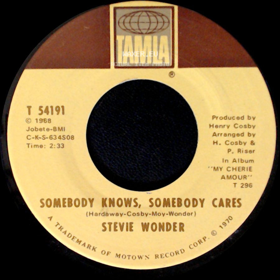 Stevie Wonder - Never Had A Dream Come True / Somebody Knows, Somebody Cares side B