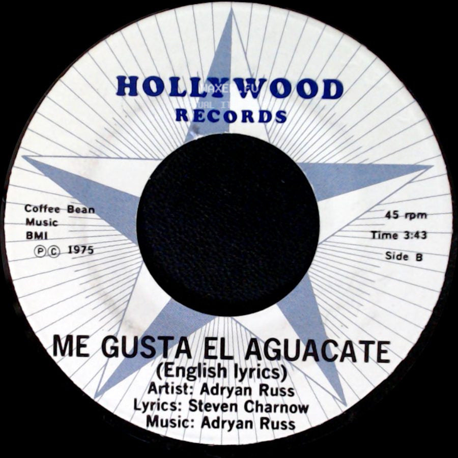 Adryan Russ - Me Gusta El Aguacate / Me Gusta El Aguacate side B