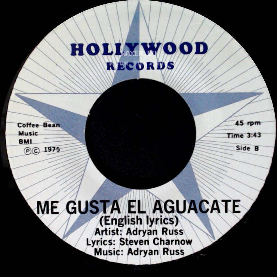 Adryan Russ - Me Gusta El Aguacate / Me Gusta El Aguacate side B