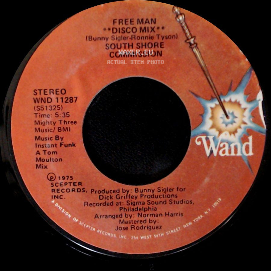 South Shore Commission - Free Man "Disco Mix" / Free Man side A