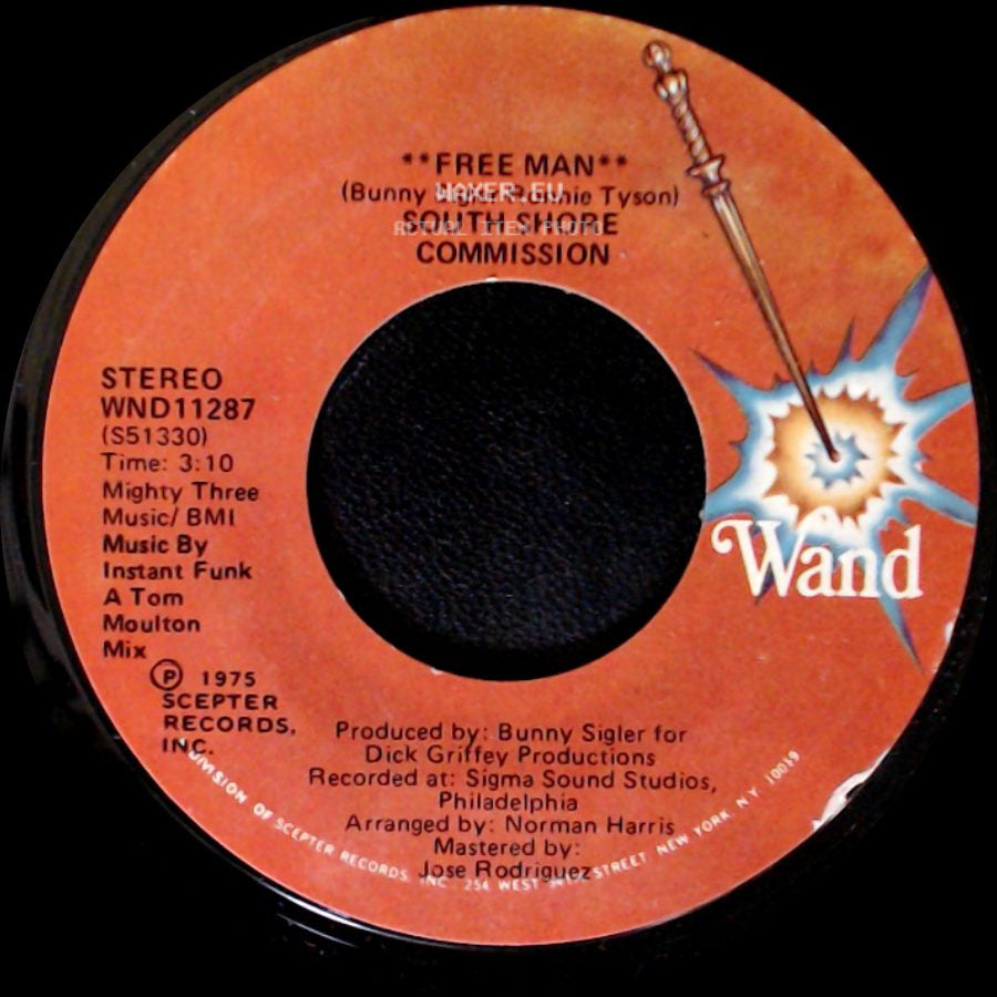 South Shore Commission - Free Man / Free Man Disco Mix side A