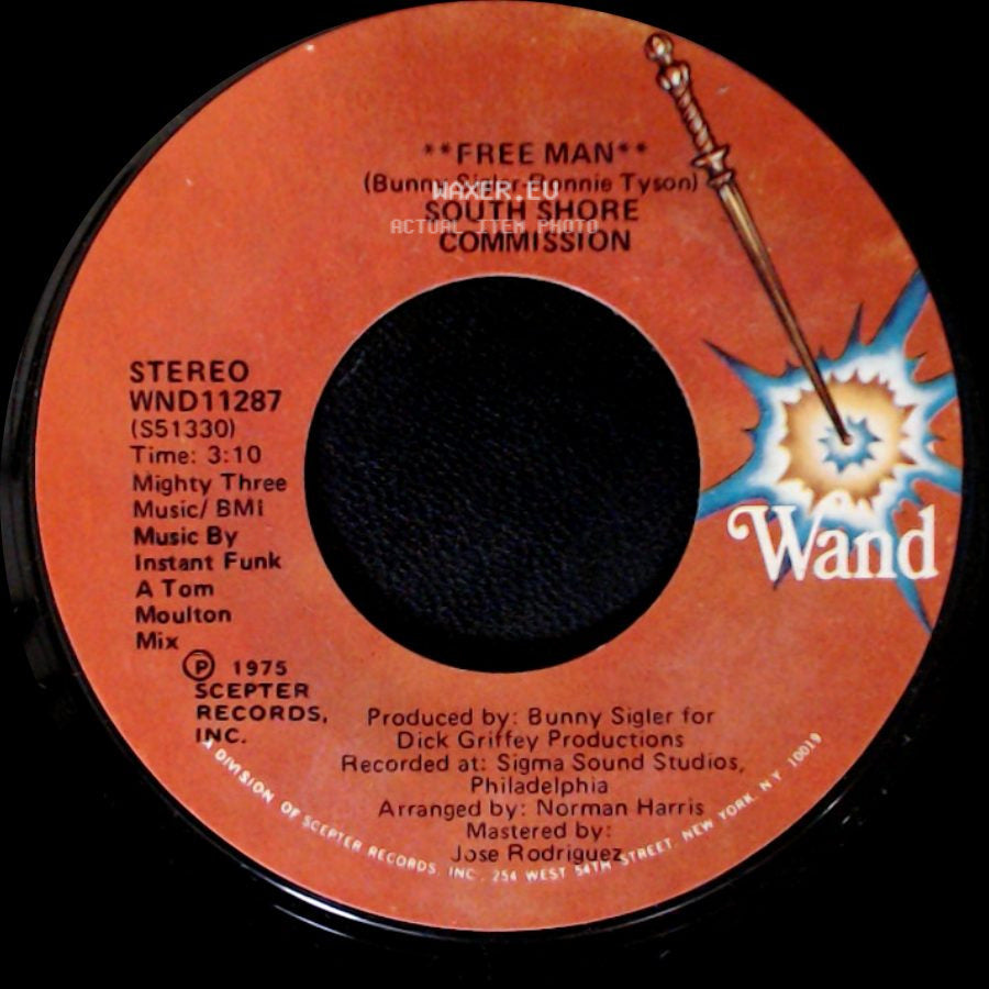 South Shore Commission - Free Man / Free Man **Disco Mix** side A