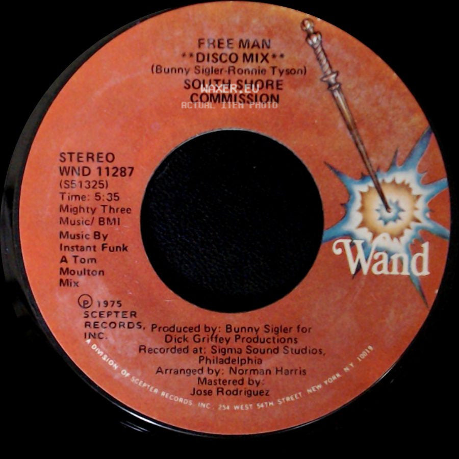 South Shore Commission - Free Man "Disco Mix" / Free Man side A