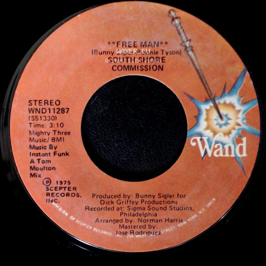 South Shore Commission - Free Man "Disco Mix" / Free Man side B