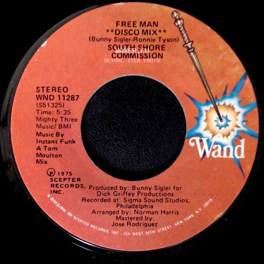 South Shore Commission - Free Man "Disco Mix" / Free Man side A