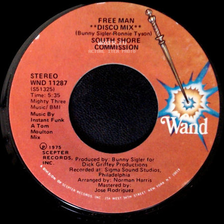 South Shore Commission - Free Man "Disco Mix" / Free Man side A