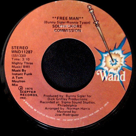 South Shore Commission - Free Man "Disco Mix" / Free Man side B